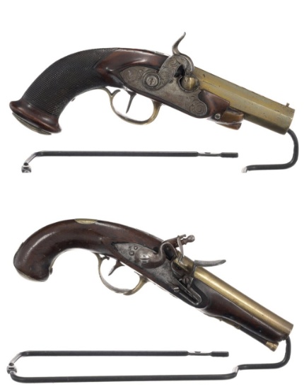 Two European Muzzleloading Belt Pistols