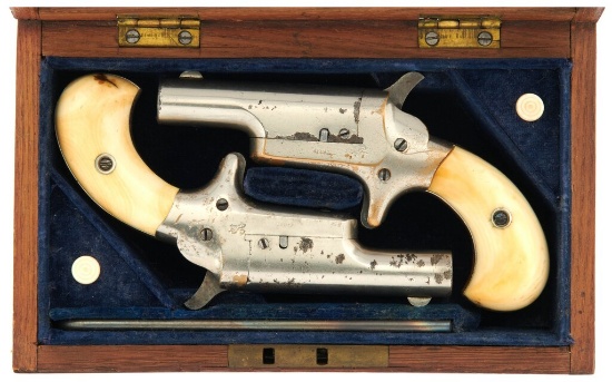 London Agency Cased Pair of Colt Third Model "Thuer" Derringers