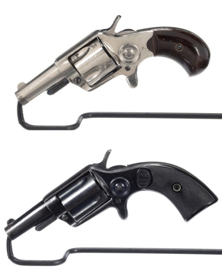 Two Antique Colt Spur Trigger Revolvers