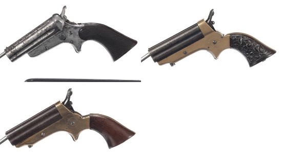 Three Sharps Pepperbox Pistols