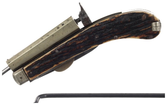 James Rodgers Percussion Knife Pistol