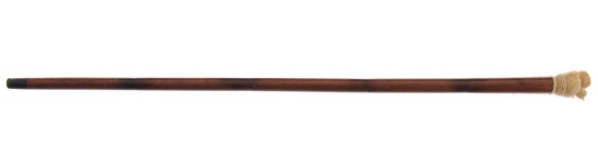 Gentleman's Cane with a Carved Figural Baby Bird Themed Head