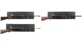Three Browning BPS Slide Action Shotguns with Boxes