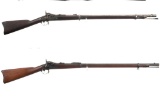 Two U.S. Springfield Armory Trapdoor Pattern Single Shot Rifles