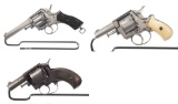 Three European Double Action Revolvers