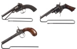 Three Engraved European Handguns