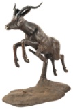 Unsigned Leaping Gazelle Bronze