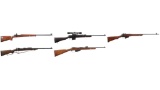 Five Military Bolt Action Rifles