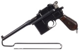Mauser Broomhandle Semi-Automatic Pistol with Stock Holster