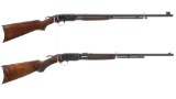 Two Remington Model 12 Slide Action Rifles