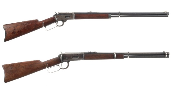 Two American Lever Action Long Guns
