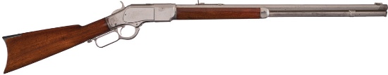 Factory Full Nickel Winchester Model 1873 Rifle