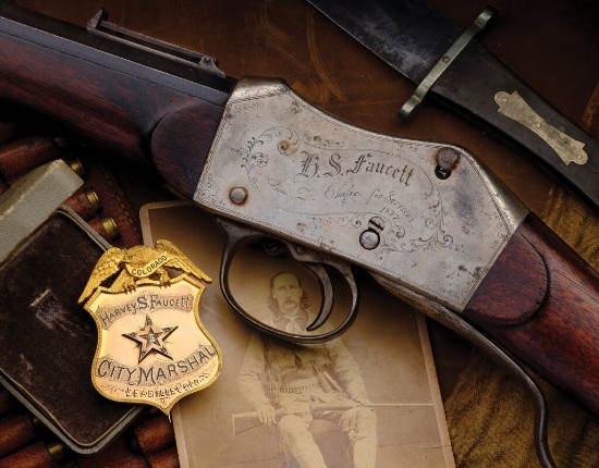 Peabody-Martini "Kill Deer" Rifle Presented to Harvey S. Faucett
