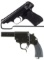 J.P. Sauer & Sohn Model 38H Pistol and a Flare Gun