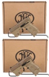 Two FN Model 503 Semi-Automatic Pistols with Boxes