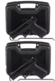 Two Polymer80 Model PFC9 Semi-Automatic Pistols with Cases