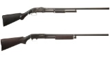 Two Slide Action Shotguns