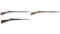 Three U.S. Springfield Trapdoor Rifles