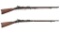 Three U.S. Springfield Trapdoor Longarms