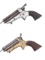Two C. Sharps & Co. Four Barrel Pepperbox Pistols