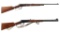 Two Winchester Model Lever Action Long Guns