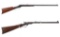Two Antique American Single Shot Breech Loading Rifles