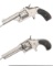 Two Antique American Revolvers