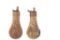 Two Double Sided Colt Patent Eagle Powder Flasks