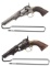 Two Colt Model 1849 Pocket Revolvers