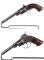 Two Antique American Revolvers