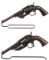 Two Rare Allen & Wheelock Percussion Revolvers