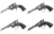 Four Remington-Beals Pocket Percussion Revolvers