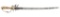 Ornate Hock Flintlock Sword Pistol