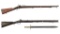 Two Antique European Military Percussion Rifles