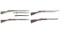 Four Single Shot Military Rifles