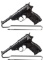 Two German Walther P.38 Semi-Automatic Pistols