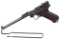 Siamese Police Contract Artillery Luger Pistol with Matching Mag