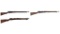 Three Imperial Japanese Bolt Action Long Guns