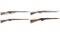 Four European Military Bolt Action Long Guns
