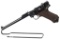 German DWM Model 1920 Commercial Artillery Luger Pistol