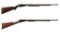 Two Winchester .22 Rimfire Slide Action Rifles