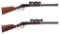 Two Winchester Model 94 Lever Action Carbines with Scopes