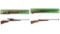 Four Remington .22 Rimfire Bolt Action Rifles