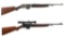 Two Winchester Self-Loading Rifles