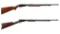 Two Winchester .22 Rimfire Slide Action Rifles
