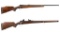 Two Winchester Model 70 Bolt Action Rifles