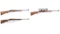 Three Winchester Model 88 Lever Action Rifles