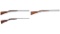 Three Double Barrel Shotguns
