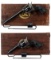 Two Dual Cylinder Colt .22 Rimfire Single Action Army Revolvers