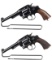 Two Smith & Wesson Model 1917 Double Action Revolvers